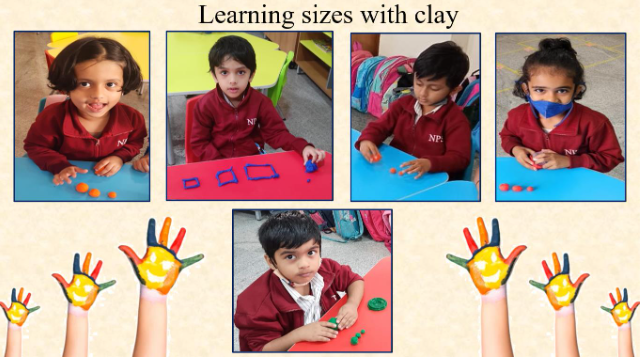 KG 1- Learning sizes with clay 